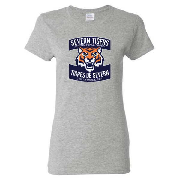 Gildan Women's Tiger Printed T-Shirt Thumbnail