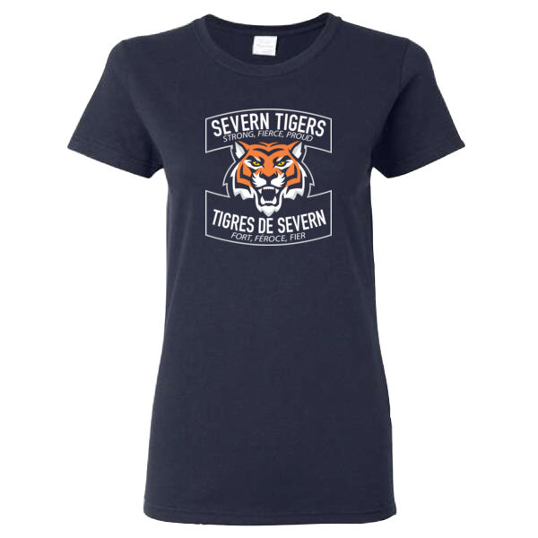 Gildan Women's Tiger Printed T-Shirt Thumbnail