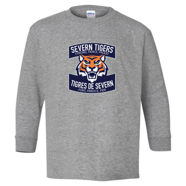 Gildan Youth Tiger Printed Long Sleeve Thumbnail