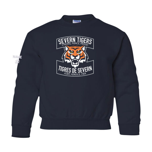 Gildan Youth Tiger Printed Crewneck Thumbnail