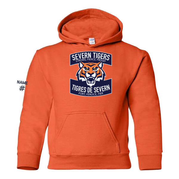 Gildan Youth Tiger Printed Hoodie Thumbnail
