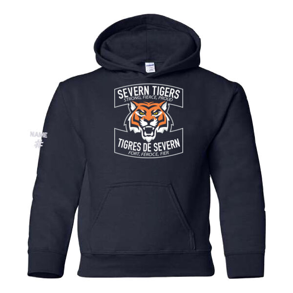 Gildan Youth Tiger Printed Hoodie Thumbnail